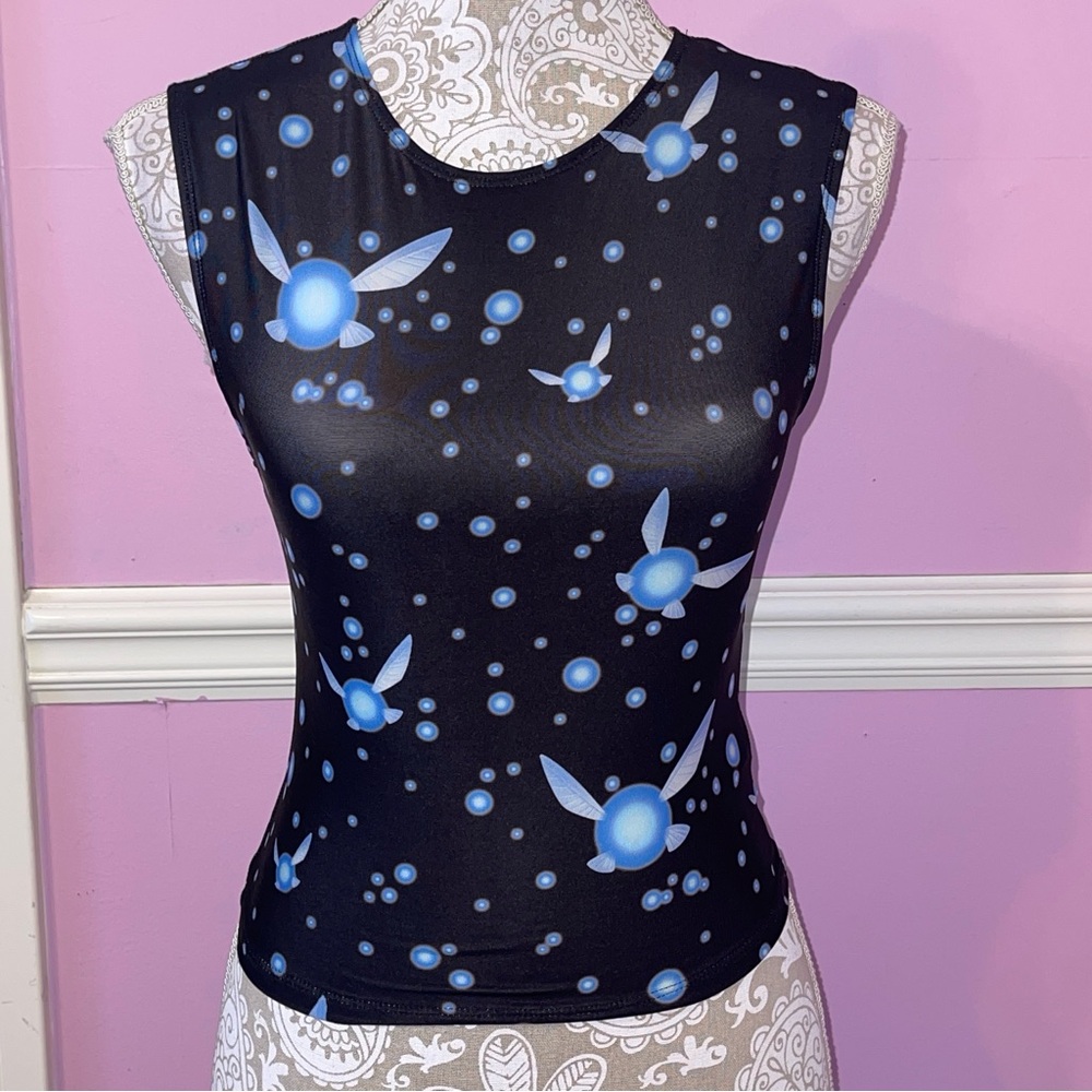 Blackmilk legend of Zelda ocarina of time Navi crop tank top goth gothic fairy